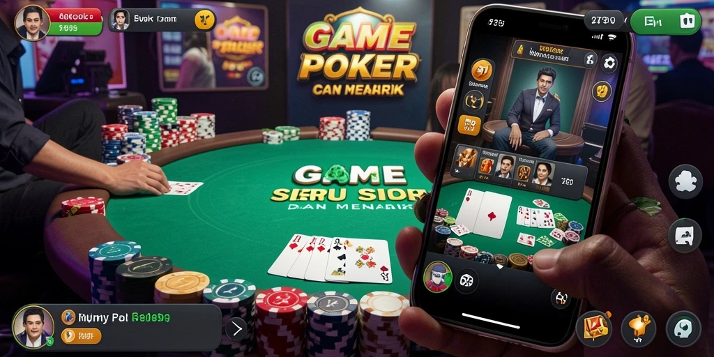Screenshot utama permainan 2739 menampilkan aksi seru di meja Poker.