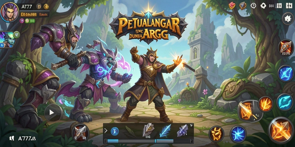 Tampilan gameplay ARPG yang mendebarkan dan menarik di dalam <strong>AT777</strong>.