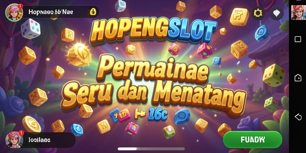 Tampilan gameplay seru HOPENGSLOT dengan berbagai puzzle menarik.