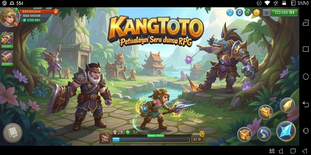 Tampilan permainan KANGTOTO yang memukau dengan aksi RPG yang seru.