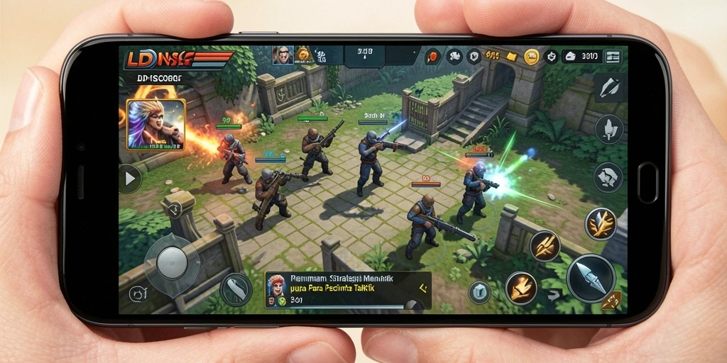 Tampilan menarik dari gameplay strategis LDNSCORE yang menantang.
