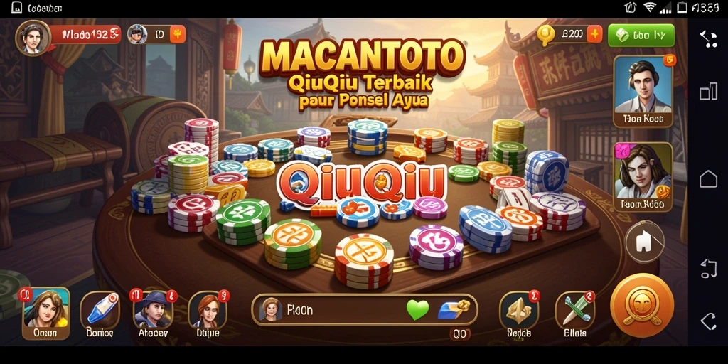 Tampilan gameplay seru dalam MACANTOTO saat bermain QiuQiu.
