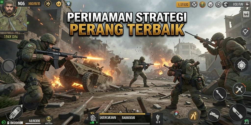 Gameplay N06 menampilkan pertempuran strategi yang seru dan mendebarkan.