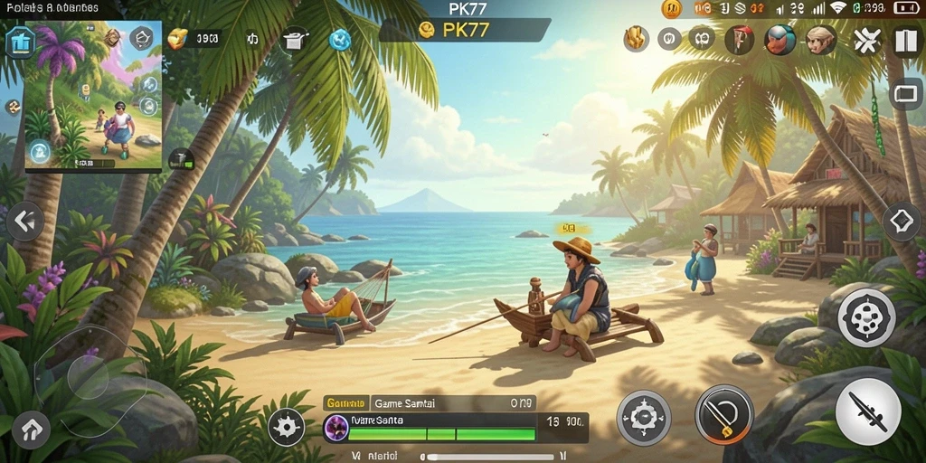 Screenshot PK77 menunjukkan gameplay yang menarik dan menghibur.